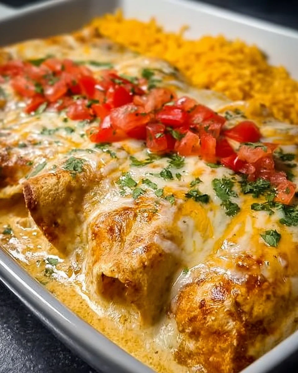 Queso Chicken Enchiladas for a Quick and Cheesy Dinner Delight