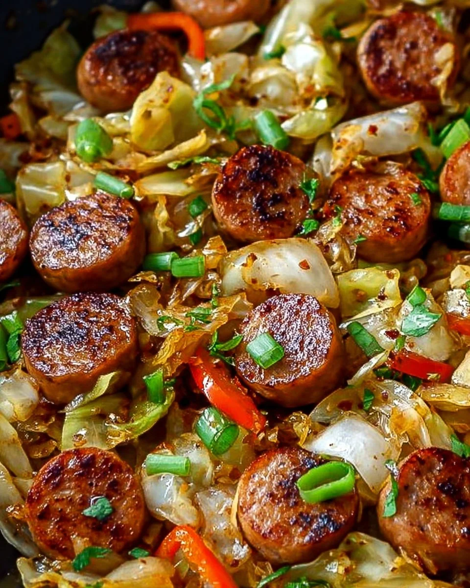 Sausage and Cabbage Stir Fry