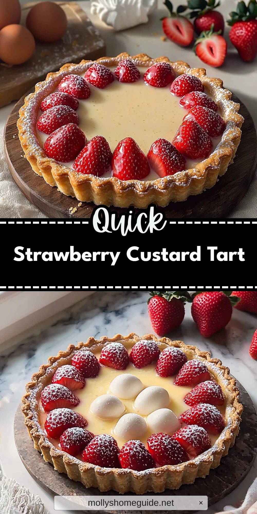 Strawberry Custard Tart