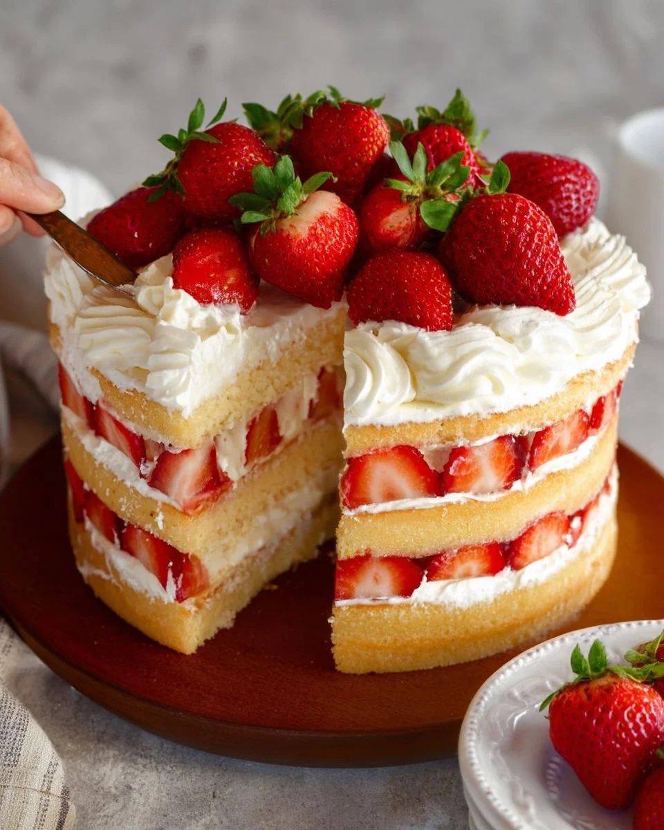 Strawberry Shortcake Cake