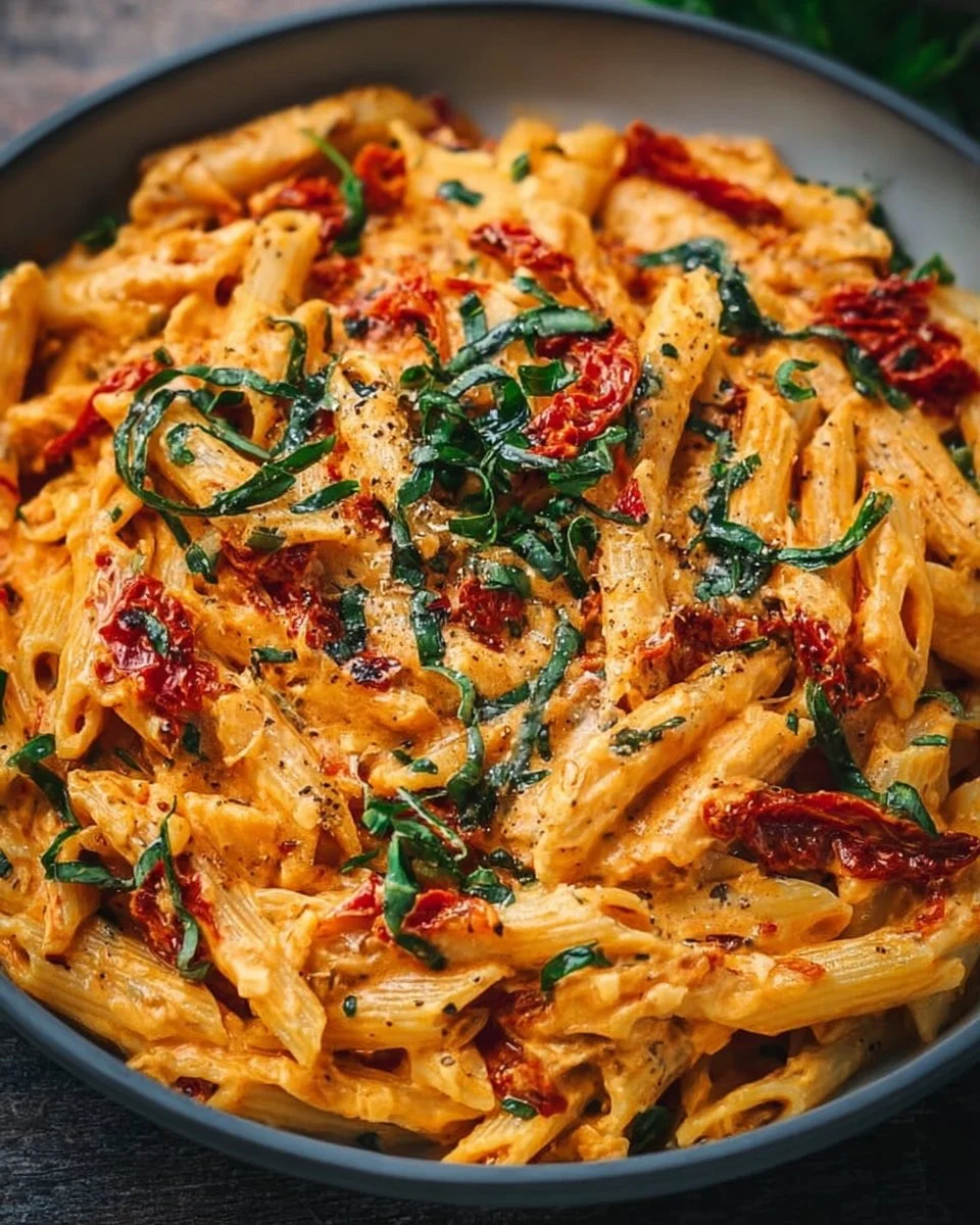 Vegan Creamy Sun Dried Tomato Pasta Recipe