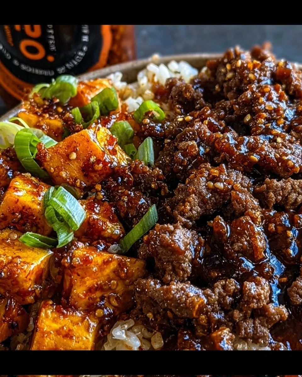45g Protein Hot Honey Beef Bowl – Sweet & Spicy Perfection