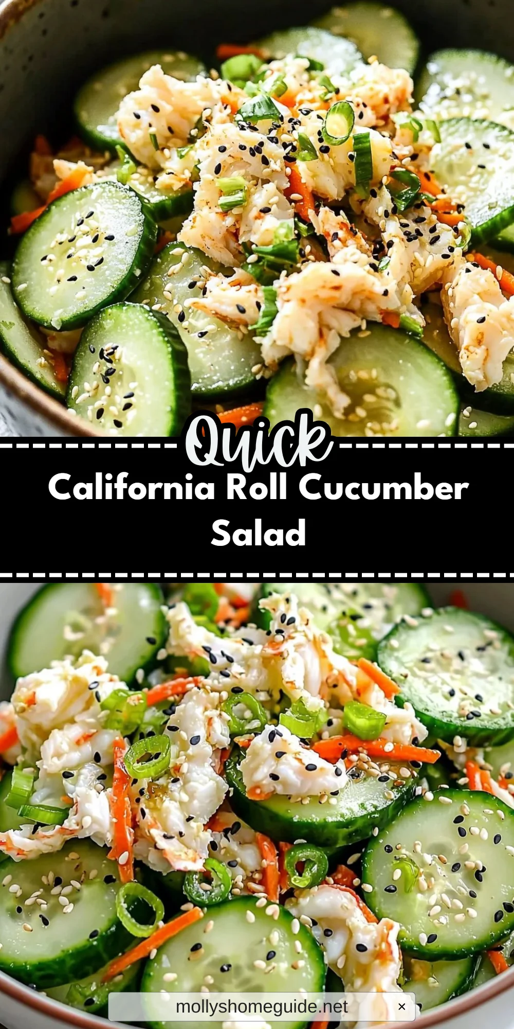 California Roll Cucumber Salad