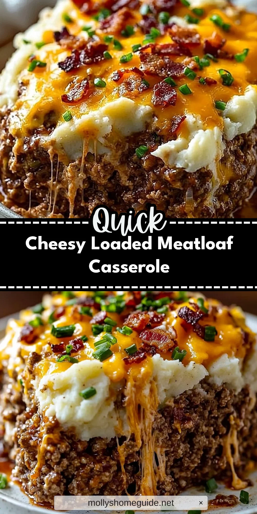 Cheesy Loaded Meatloaf Casserole