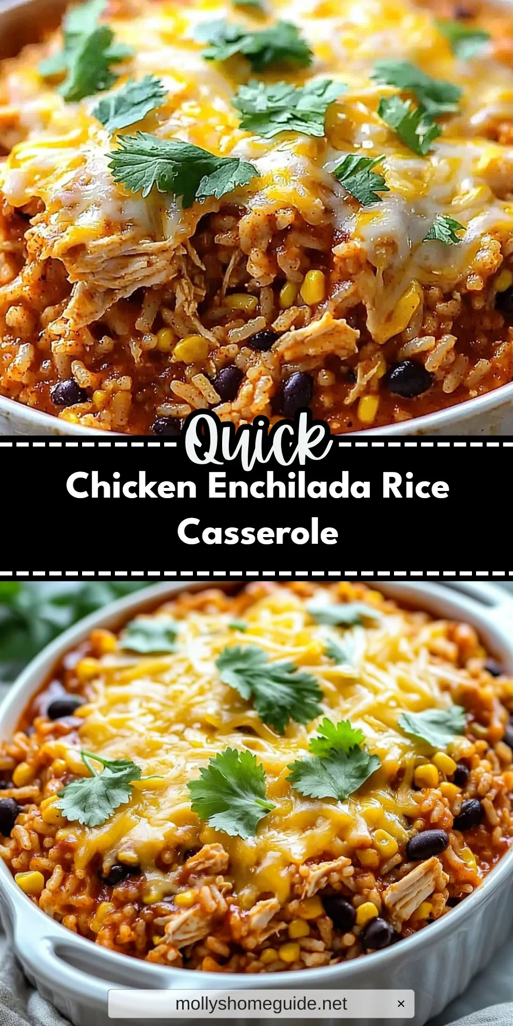 Chicken Enchilada Rice Casserole