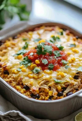 Delicious Chicken Taco Casserole ready to serve for a family meal