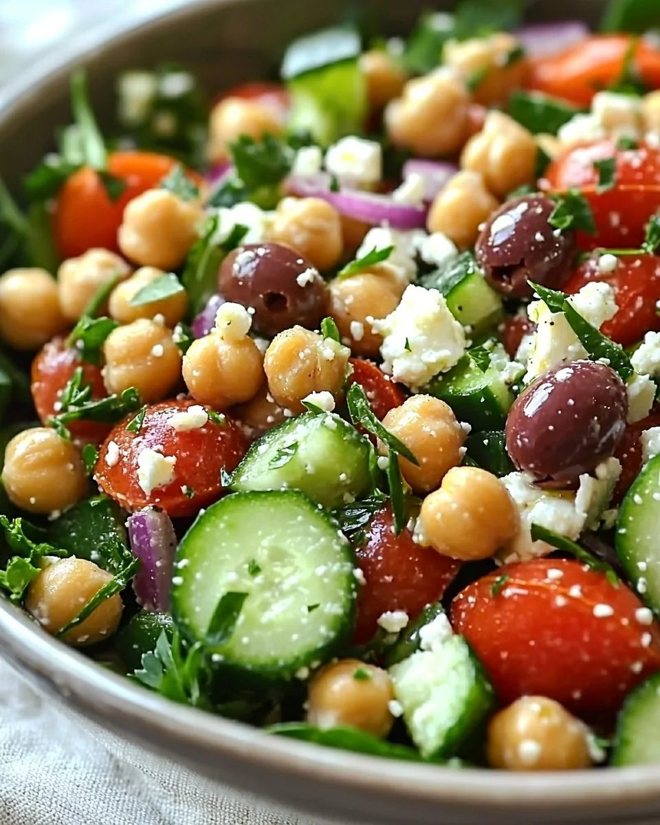 Chickpea Greek Salad