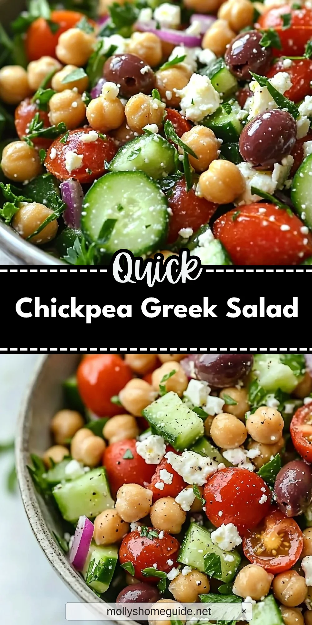 Chickpea Greek Salad