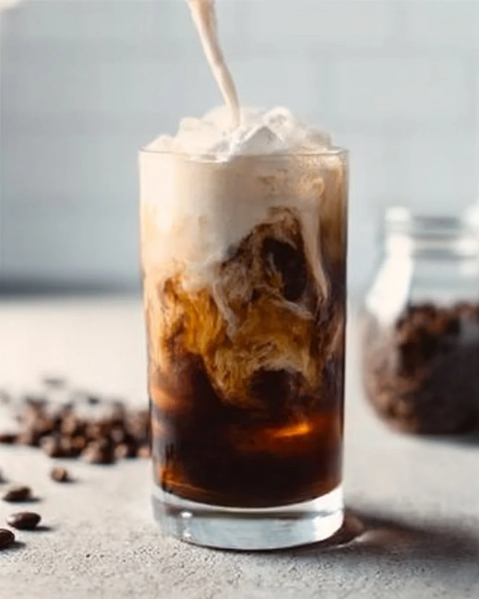 Copycat recipe for Starbucks Vanilla Sweet Cream Cold Brew coffee drink