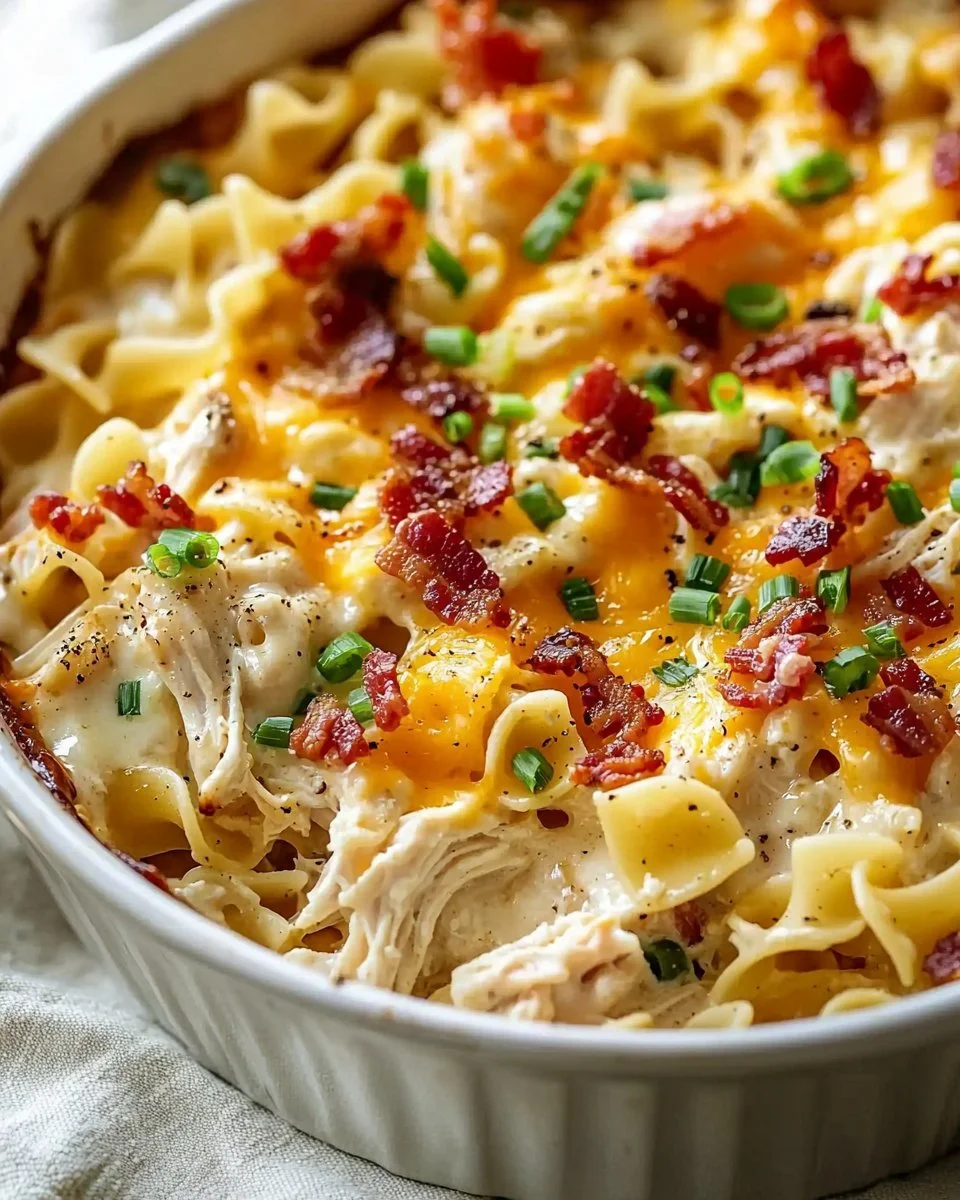 Crazy Good Casserole dish served hot, showcasing delicious ingredients and layers.