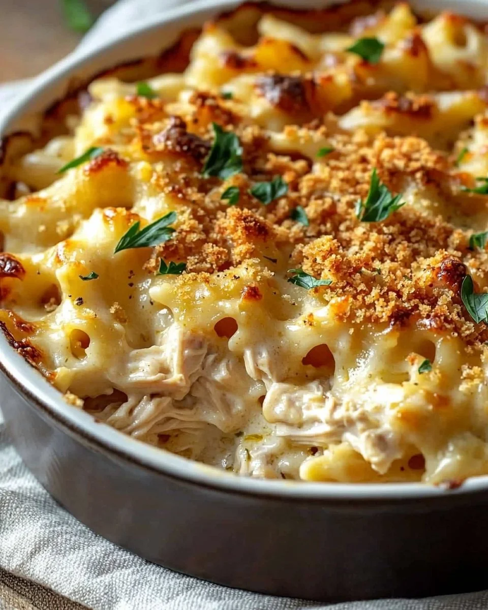 Crazy Good Chicken Pasta Casserole