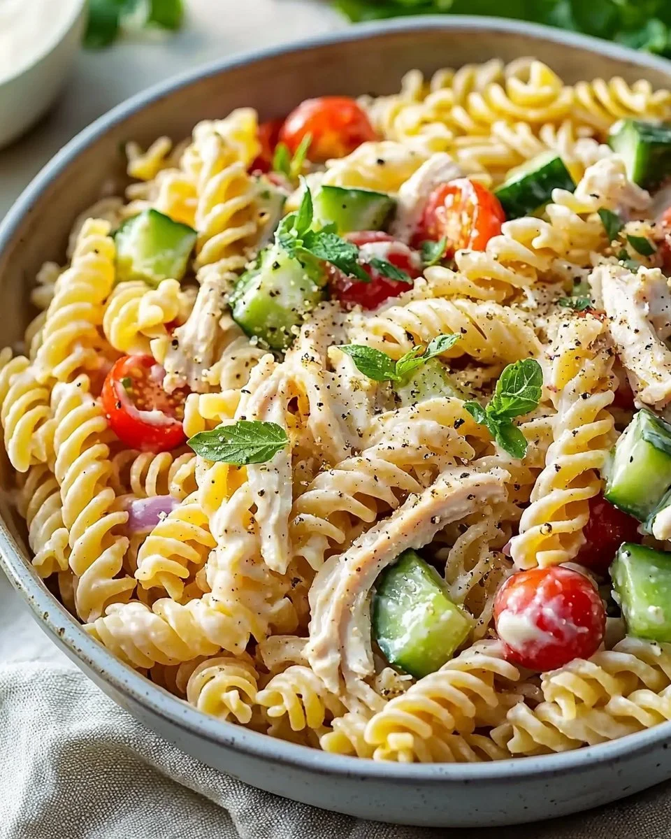 Creamy Chicken Pasta Salad