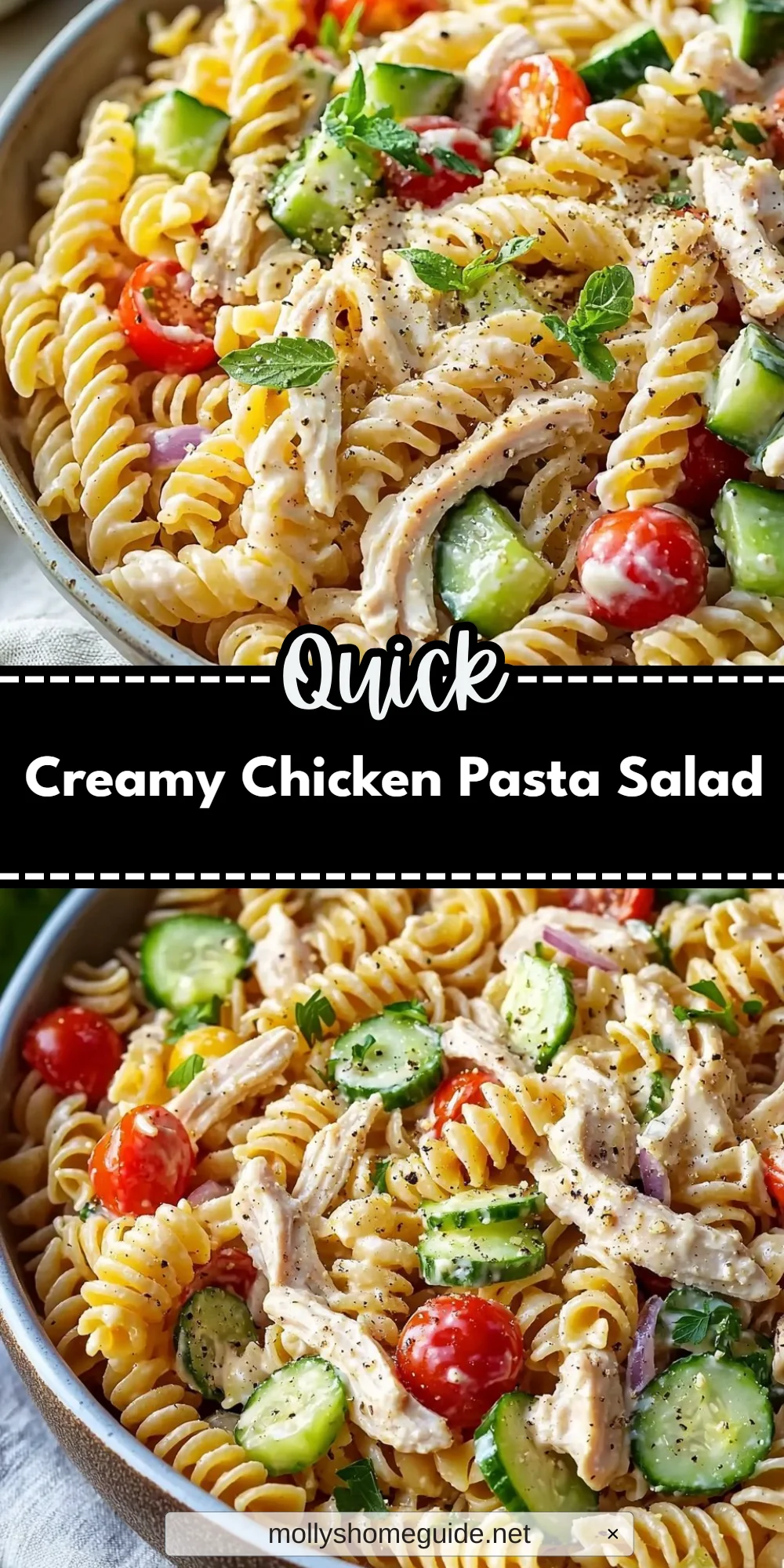 Creamy Chicken Pasta Salad