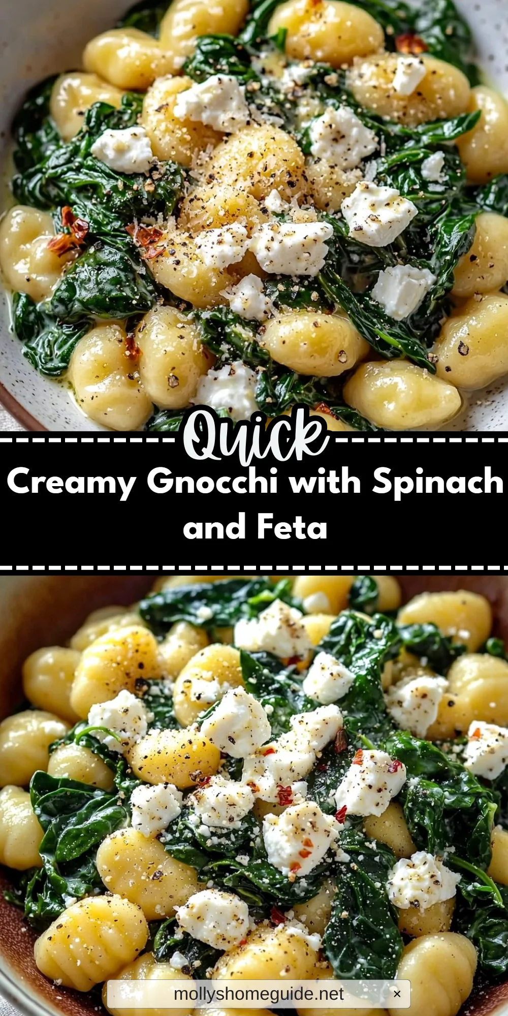 Creamy Gnocchi with Spinach and Feta