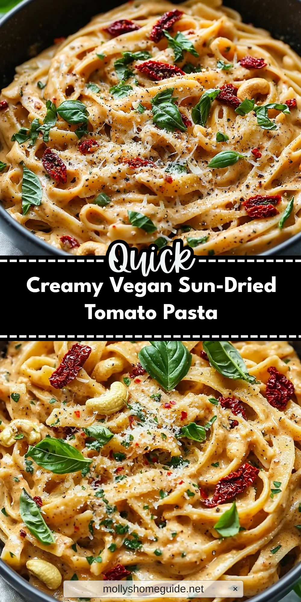 Creamy Vegan Sun-Dried Tomato Pasta