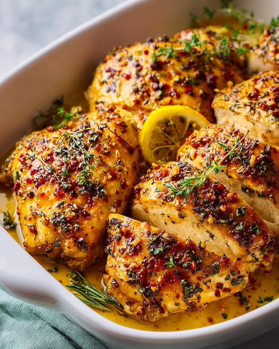 Crockpot Lemon Garlic Chicken