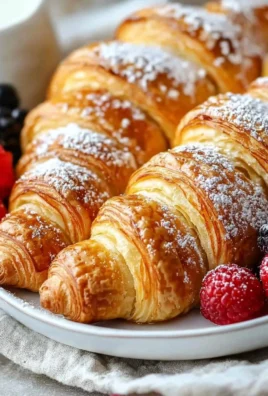 Delicious croissant French toast casserole topped with syrup and fresh fruit.