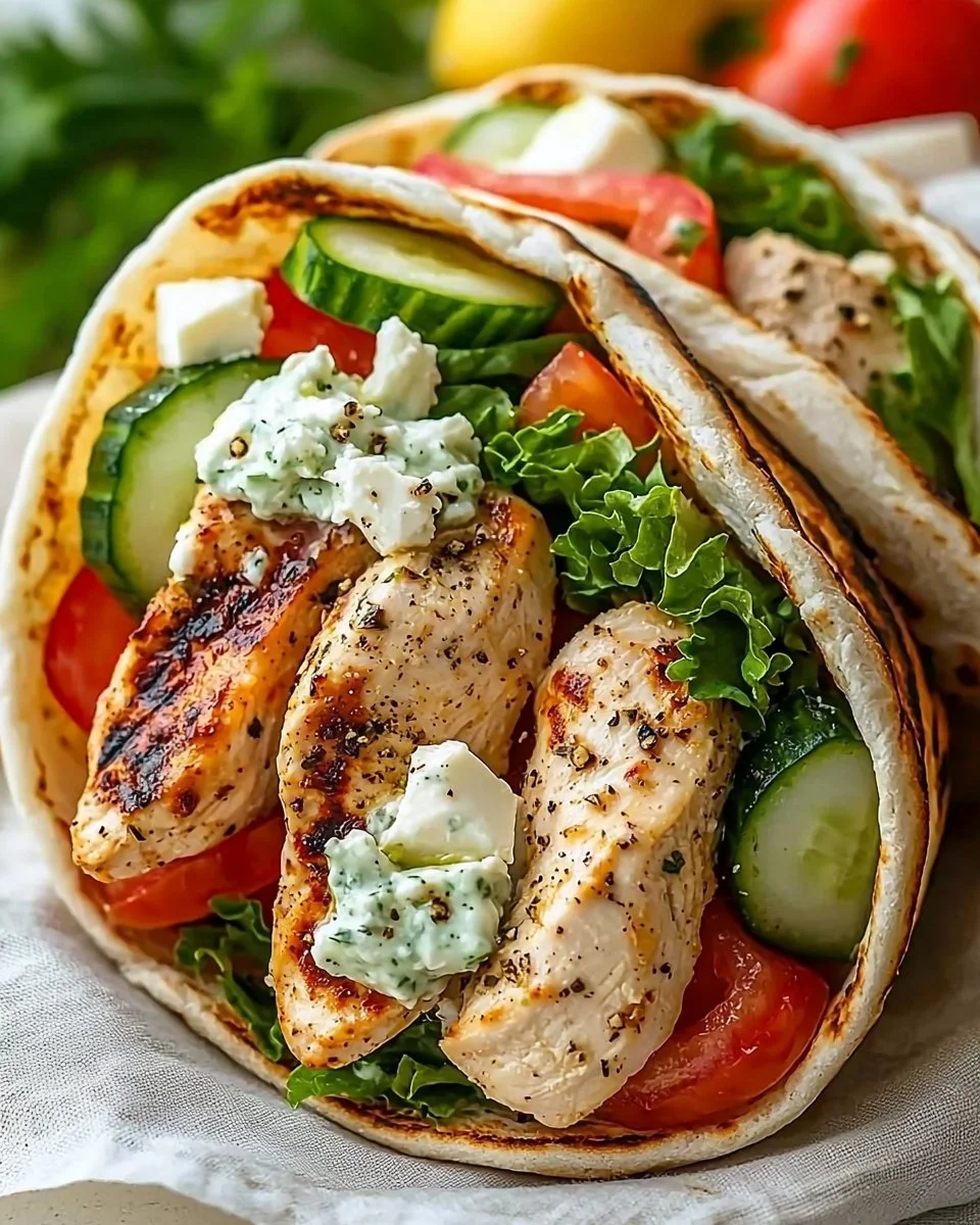 Greek Chicken Wrap