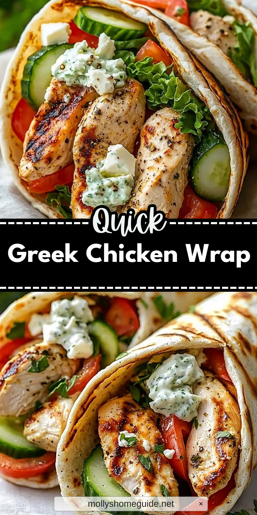 Greek Chicken Wrap