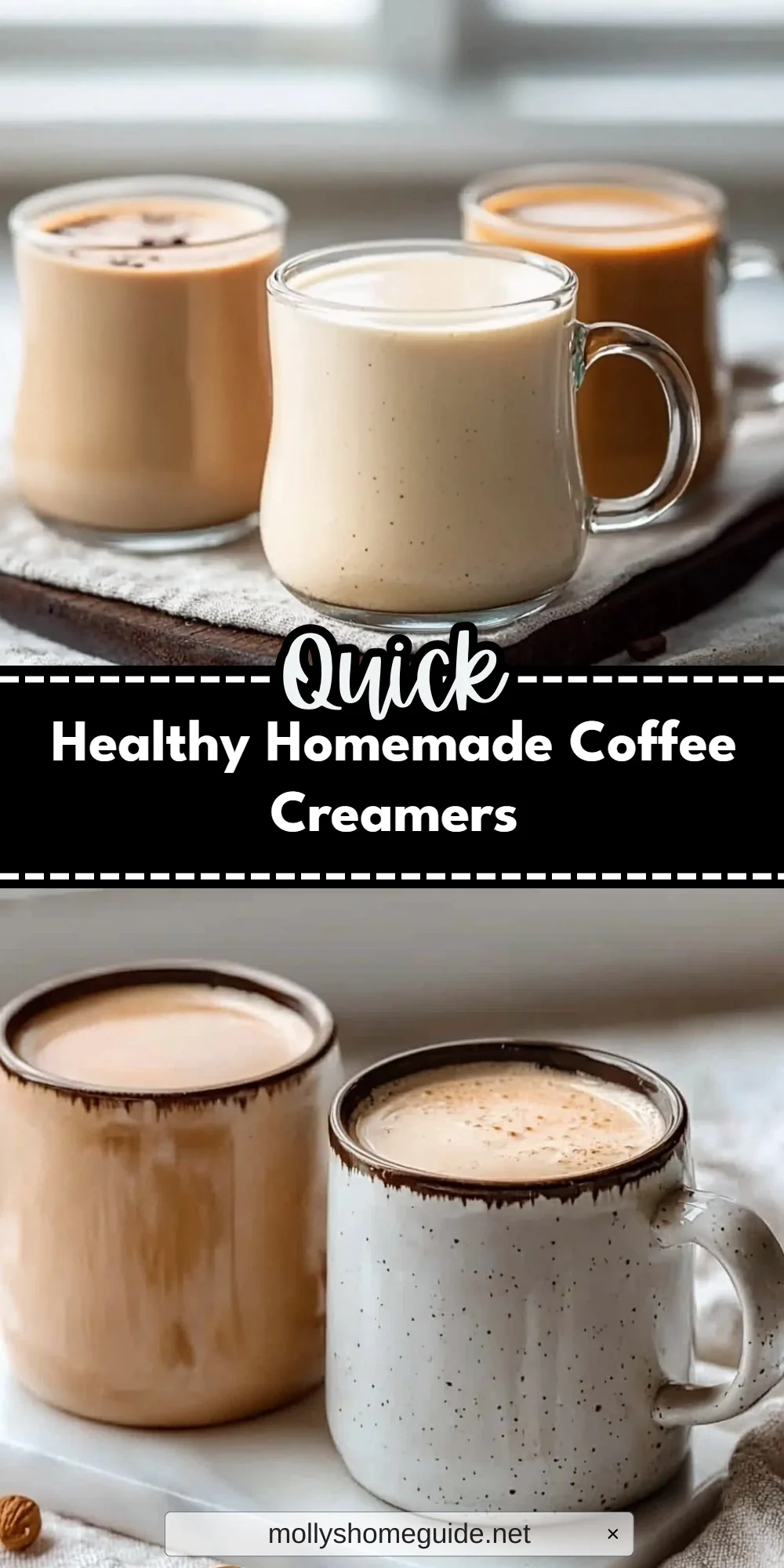 Healthy Homemade Coffee Creamers