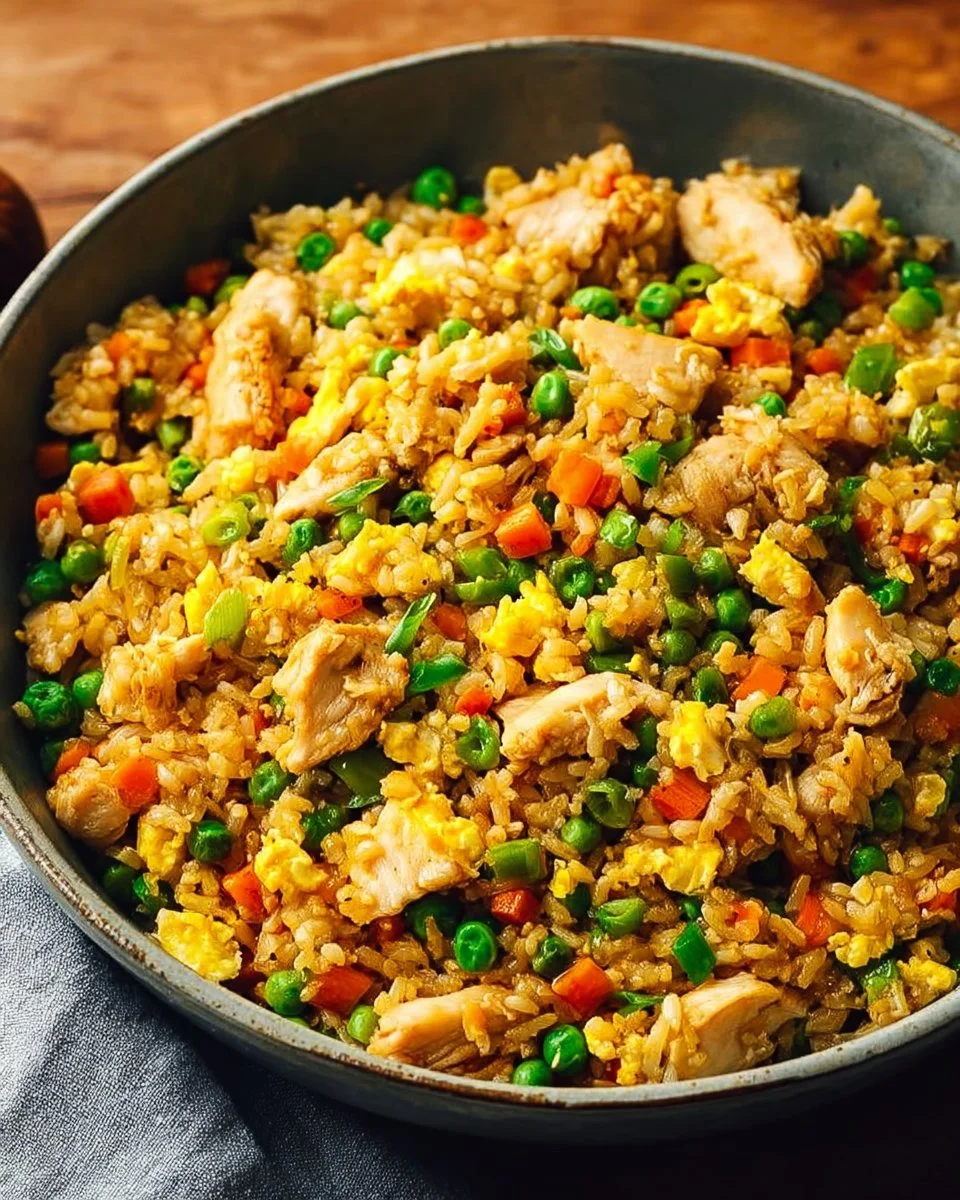 High Protein Chicken Fried Rice