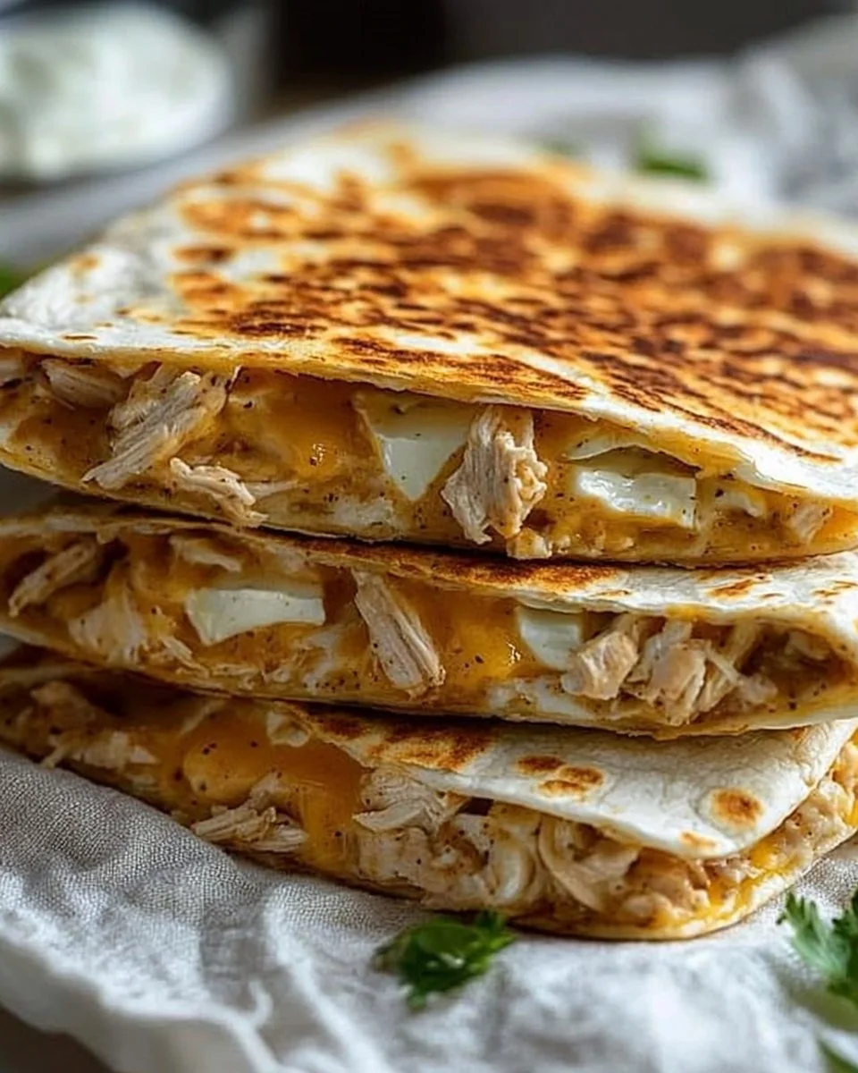 High-Protein Chicken Ranch Quesadilla