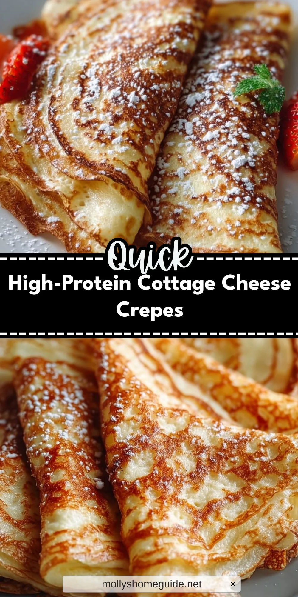 High-Protein Cottage Cheese Crepes