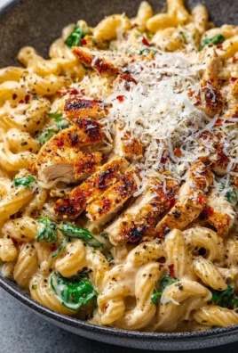 High Protein Garlic Parmesan Pasta Bowl with vegetables and cheese