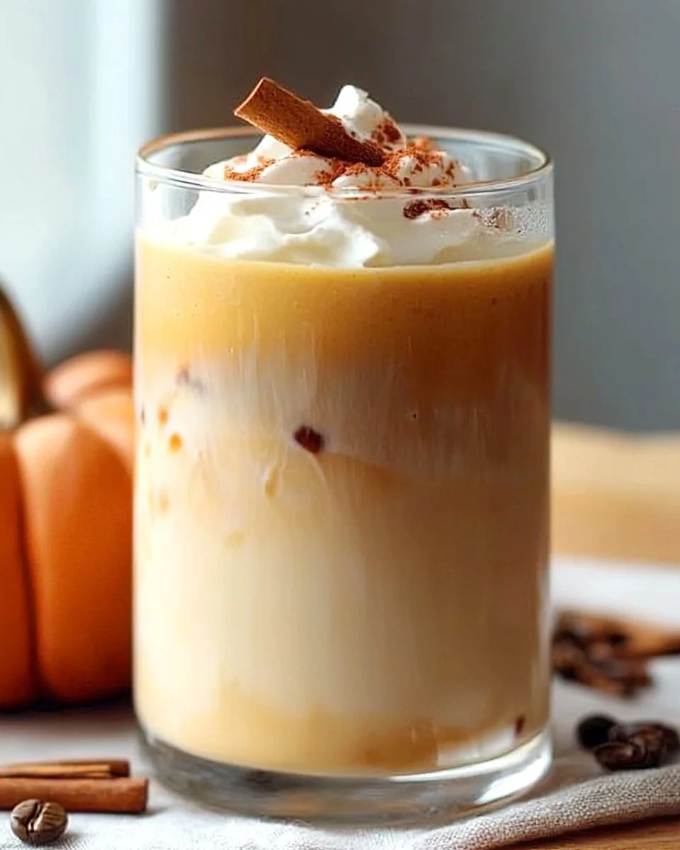 Iced Pumpkin Cream Chai Tea Latte recipe inspired by Starbucks