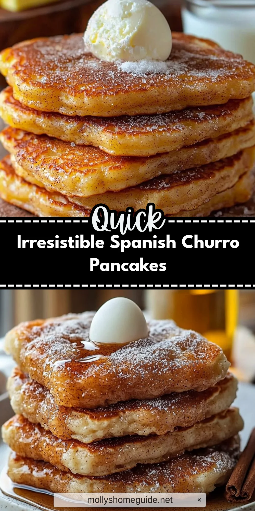Irresistible Spanish Churro Pancakes
