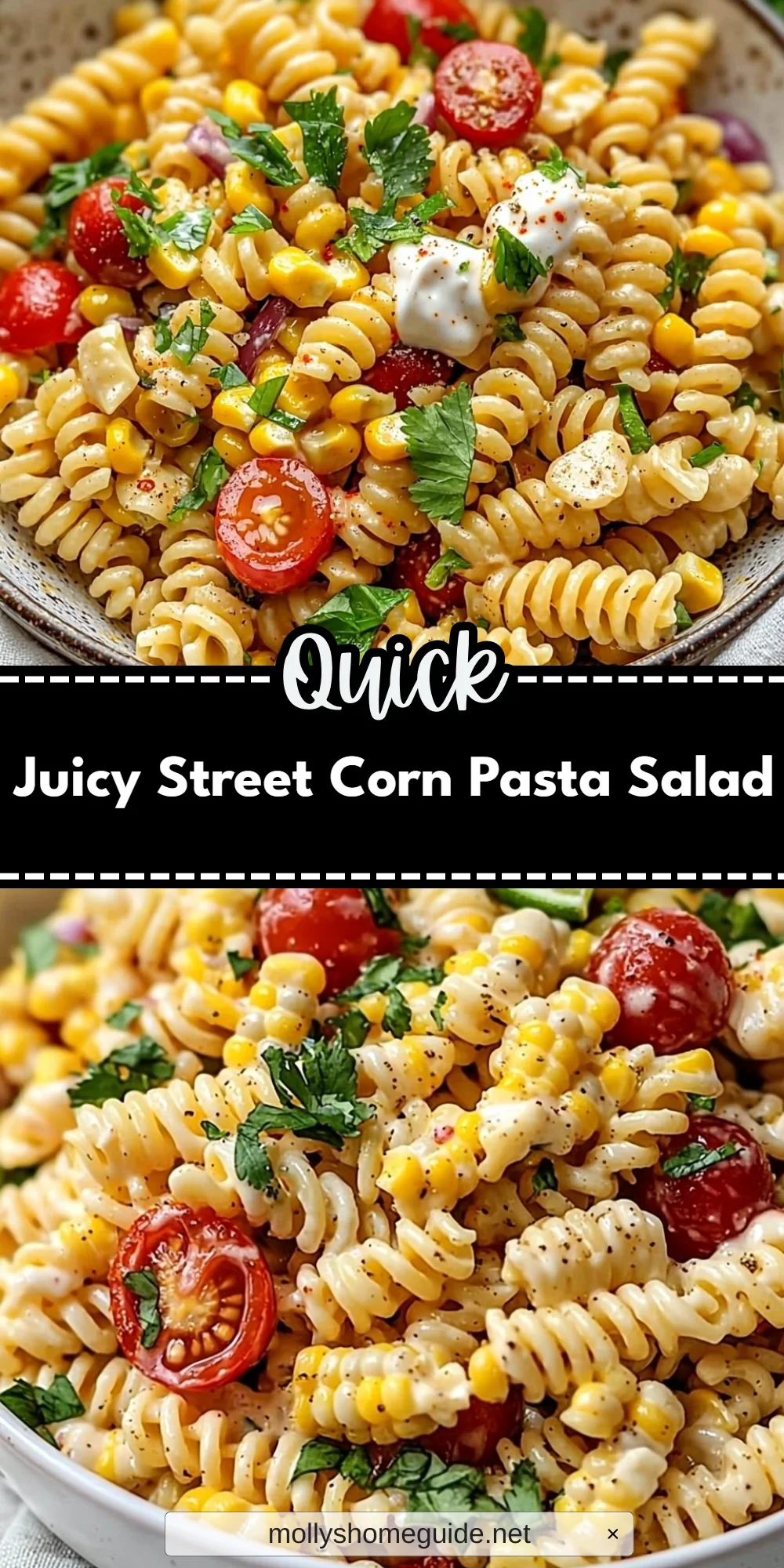 Juicy Street Corn Pasta Salad