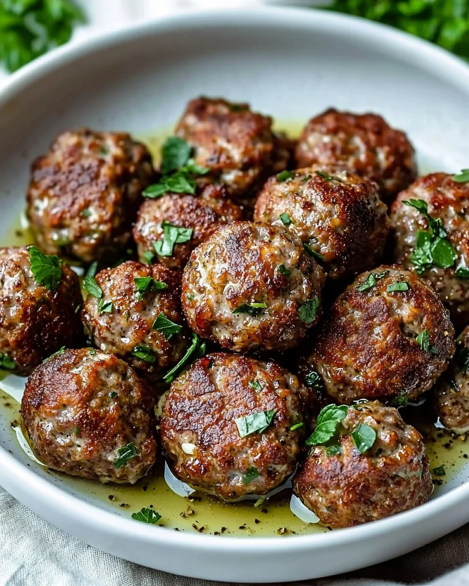 Keto Greek Meatballs (Keftedes)