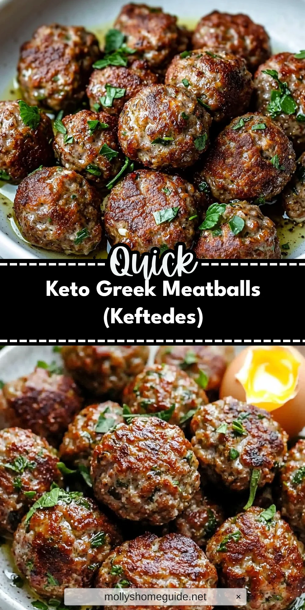Keto Greek Meatballs (Keftedes)