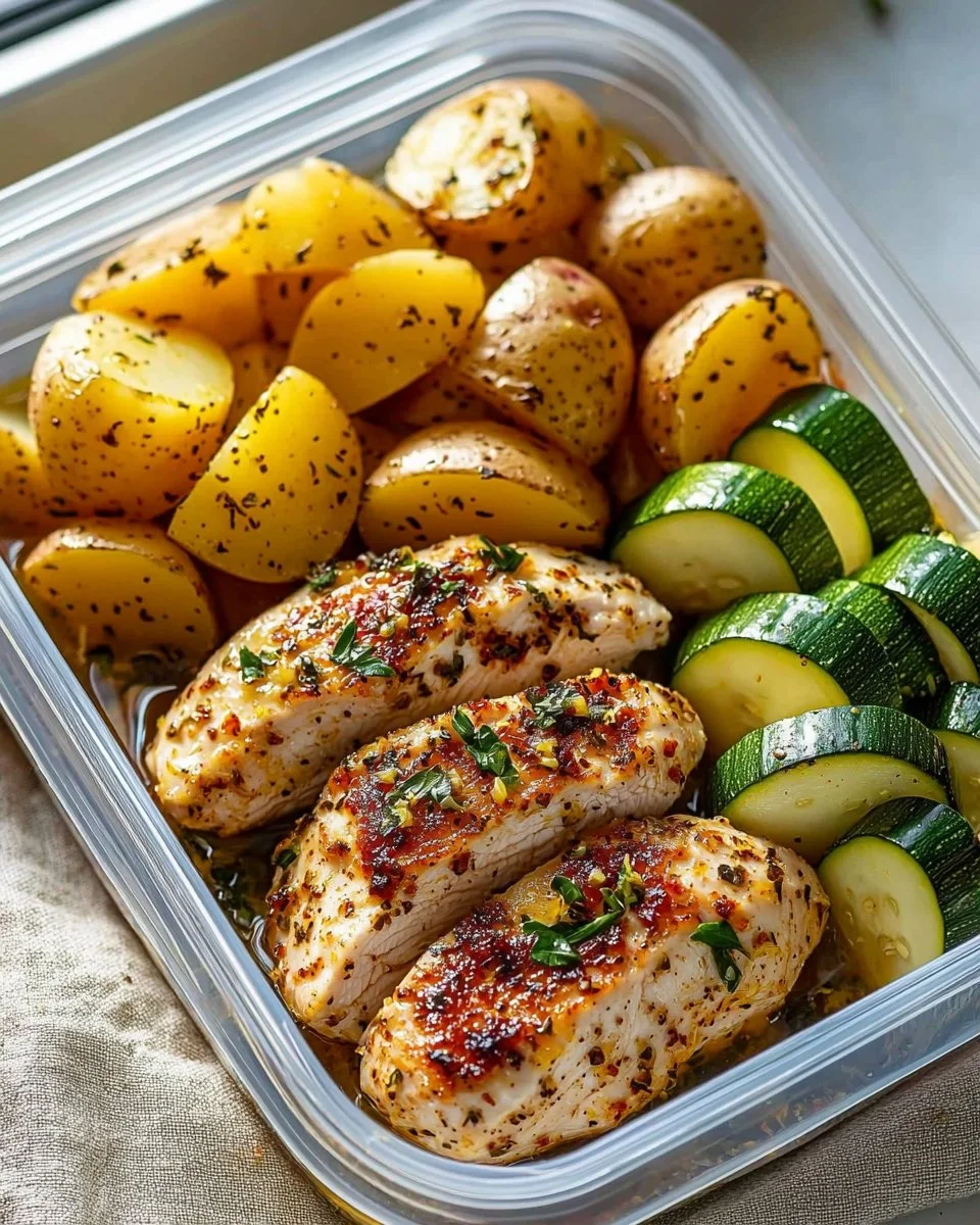 Lemon Garlic Chicken Meal Prep
