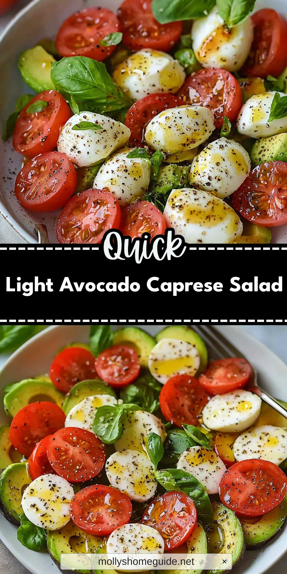 Light Avocado Caprese Salad