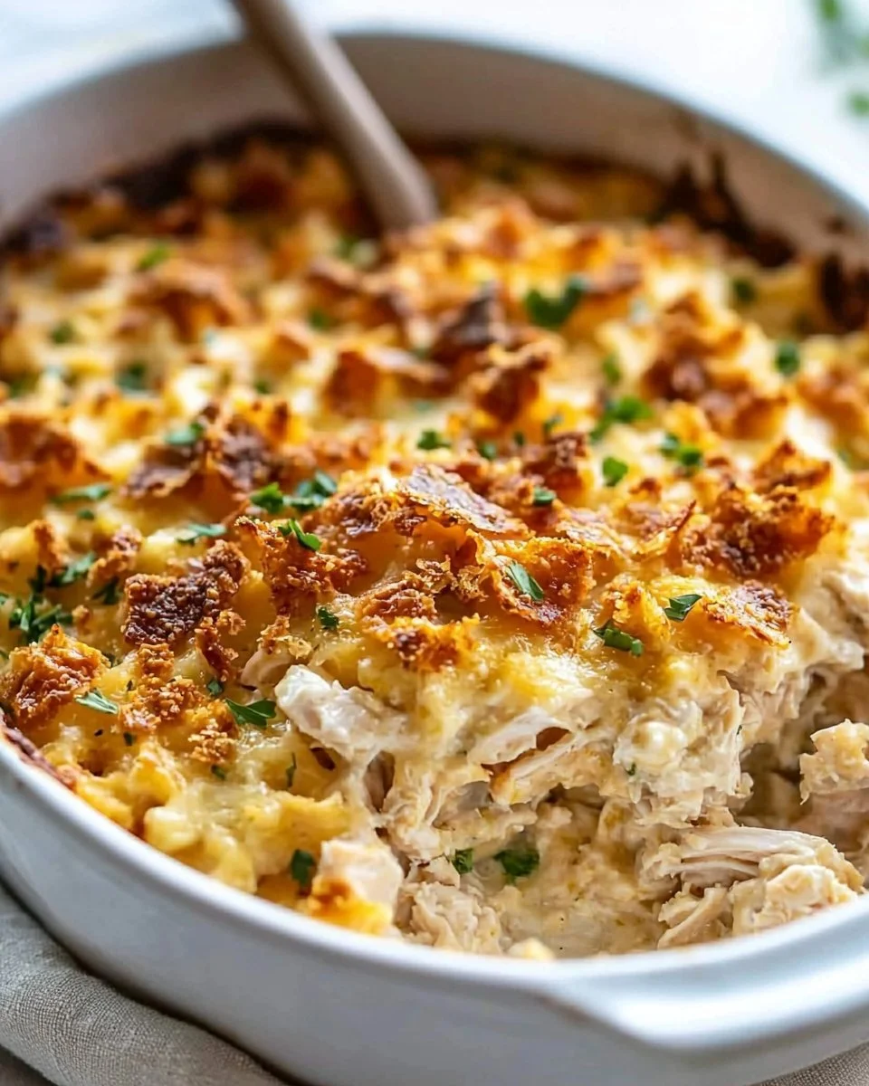 Million Dollar Chicken Casserole | Easy casserole recipes, Chicken dinner recipes, Recipes