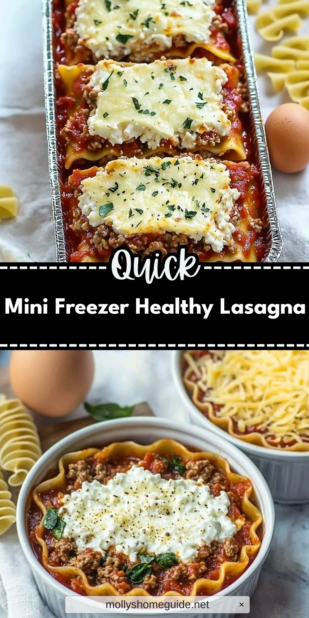 Mini Freezer Healthy Lasagna
