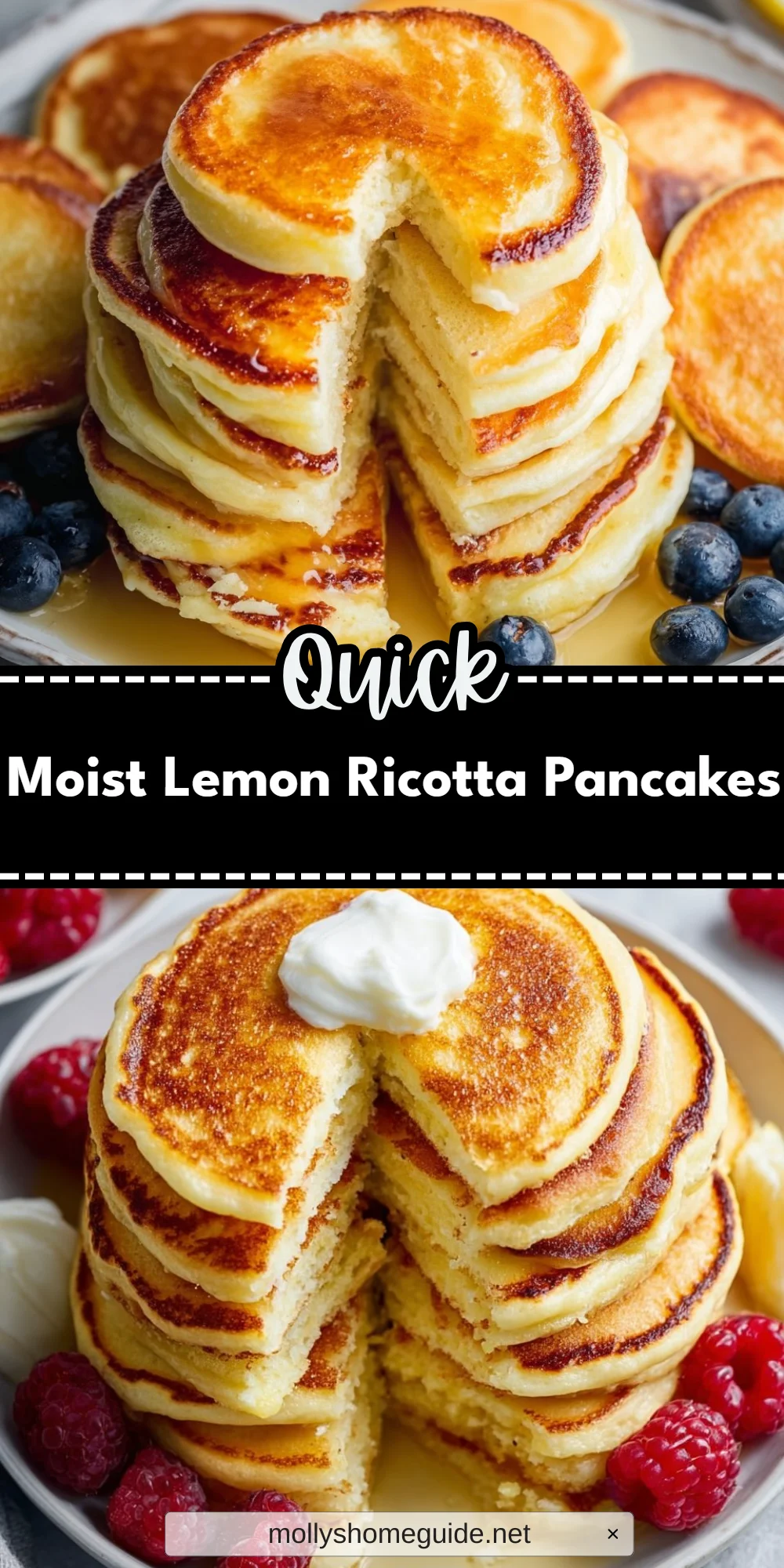 Moist Lemon Ricotta Pancakes