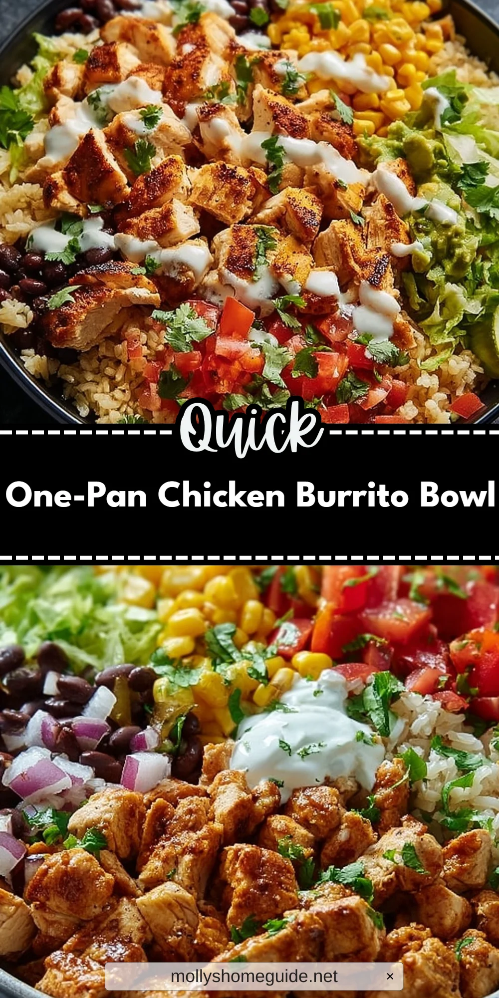 One-Pan Chicken Burrito Bowl