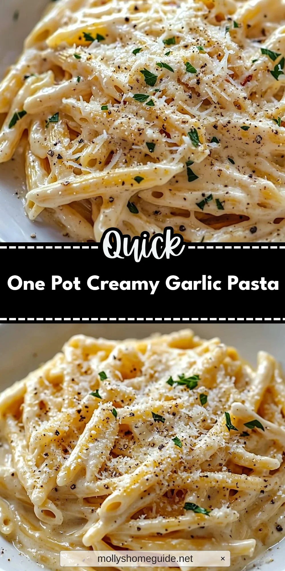 One Pot Creamy Garlic Pasta