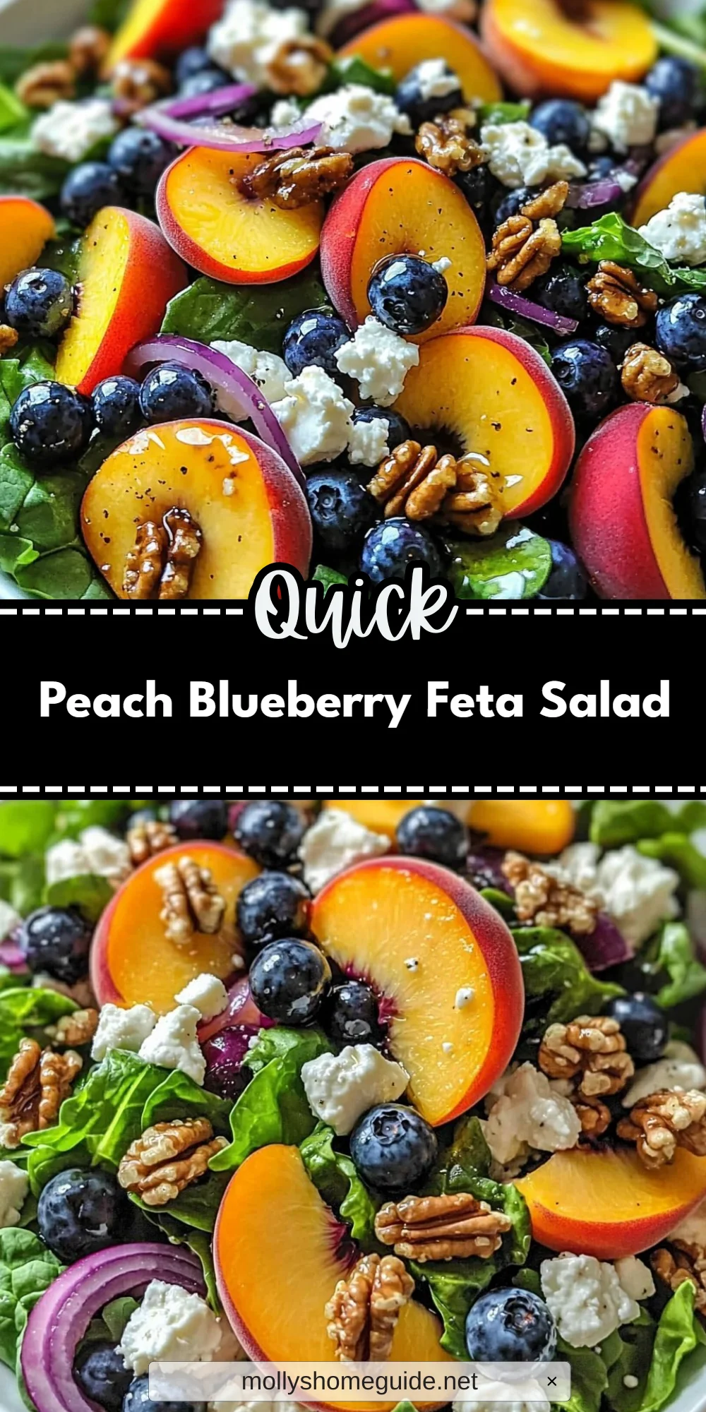 Peach Blueberry Feta Salad