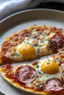 Delicious Pizza Eggs topped with cheese and fresh ingredients