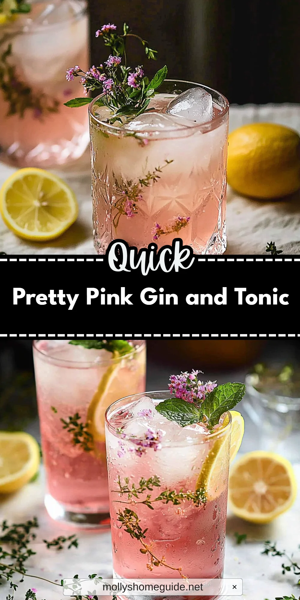 Pretty Pink Gin and Tonic