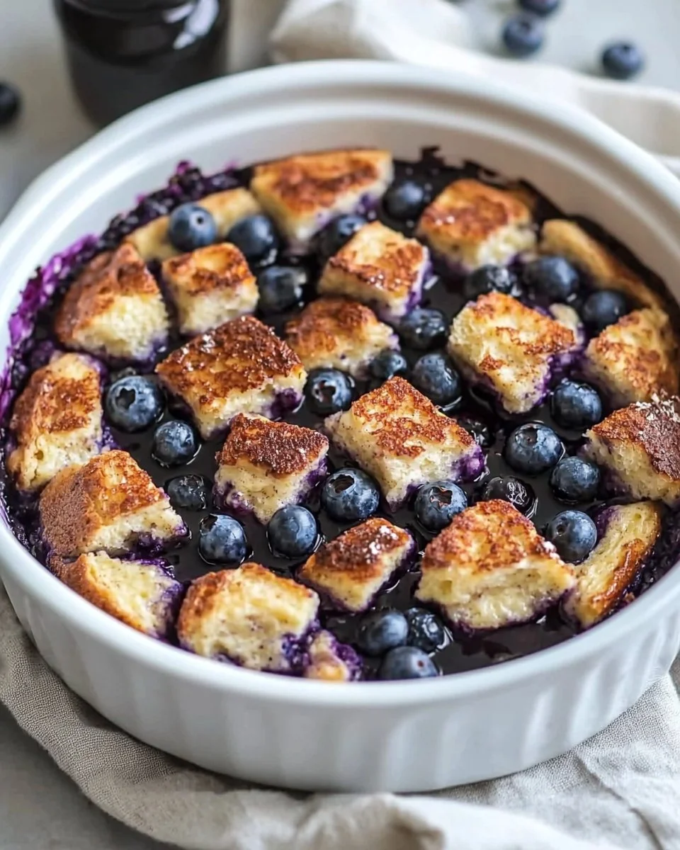 Quick Blueberry French Toast Casserole