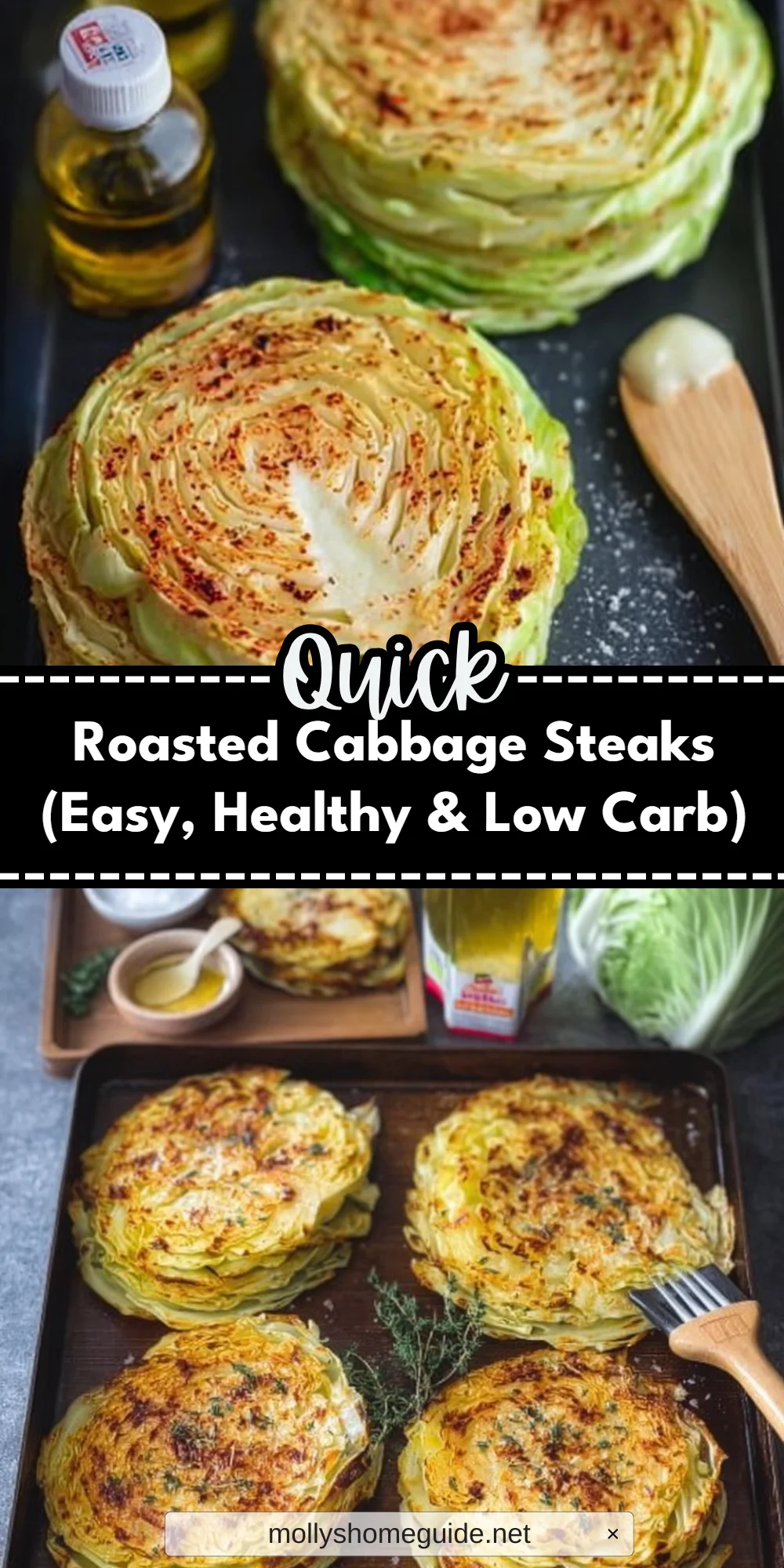 Roasted Cabbage Steaks (Easy, Healthy & Low Carb)