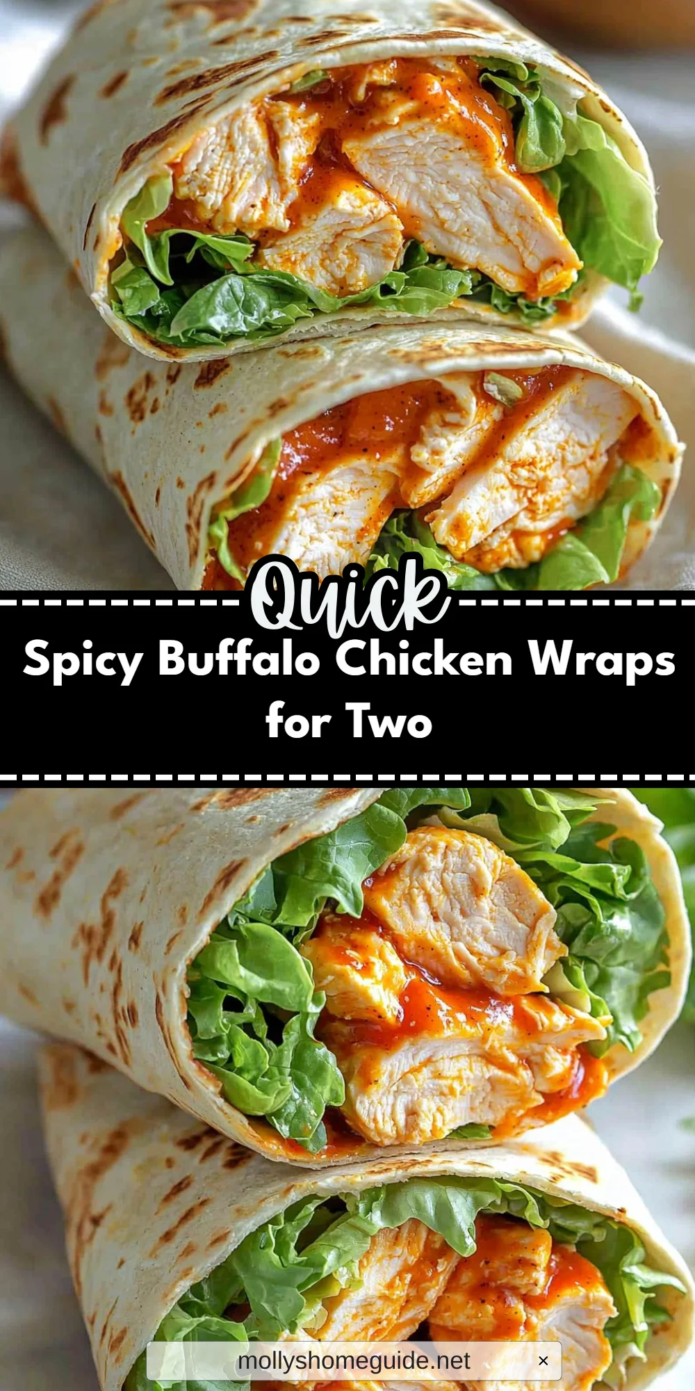 Spicy Buffalo Chicken Wraps for Two