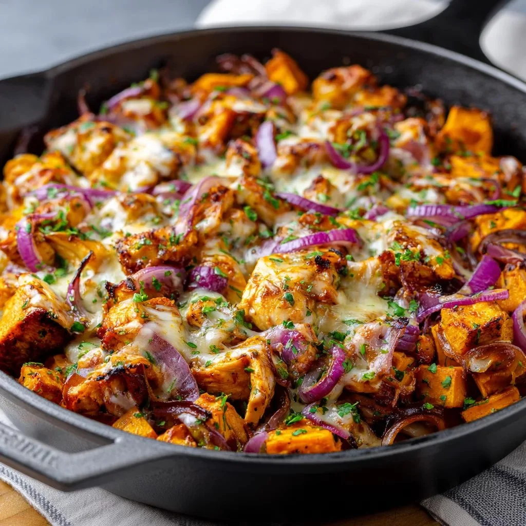 BBQ Chicken Sweet Potato Skillet – Easy One-Pan Dinner