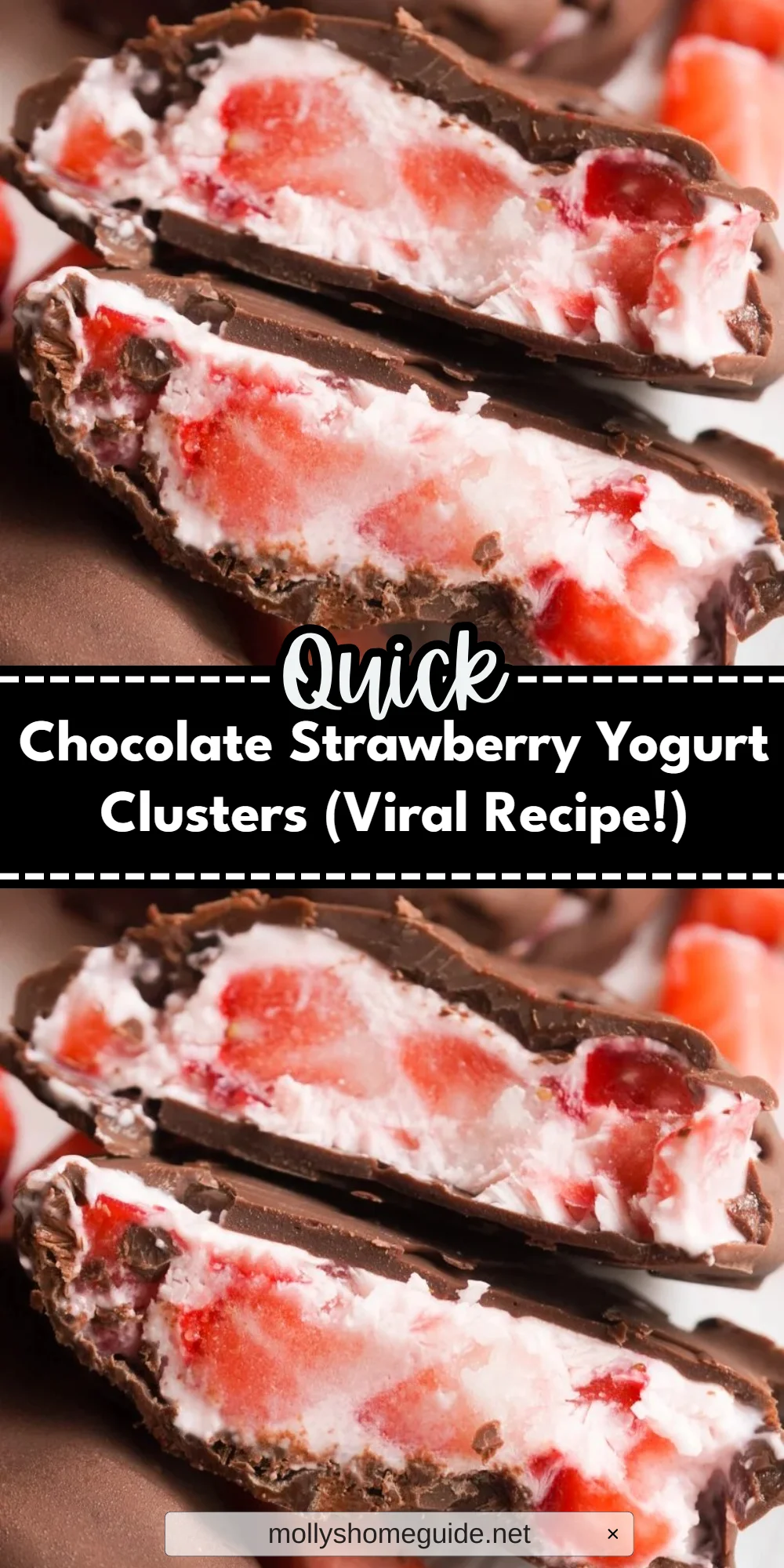 Chocolate Strawberry Yogurt Clusters (Viral Recipe!)