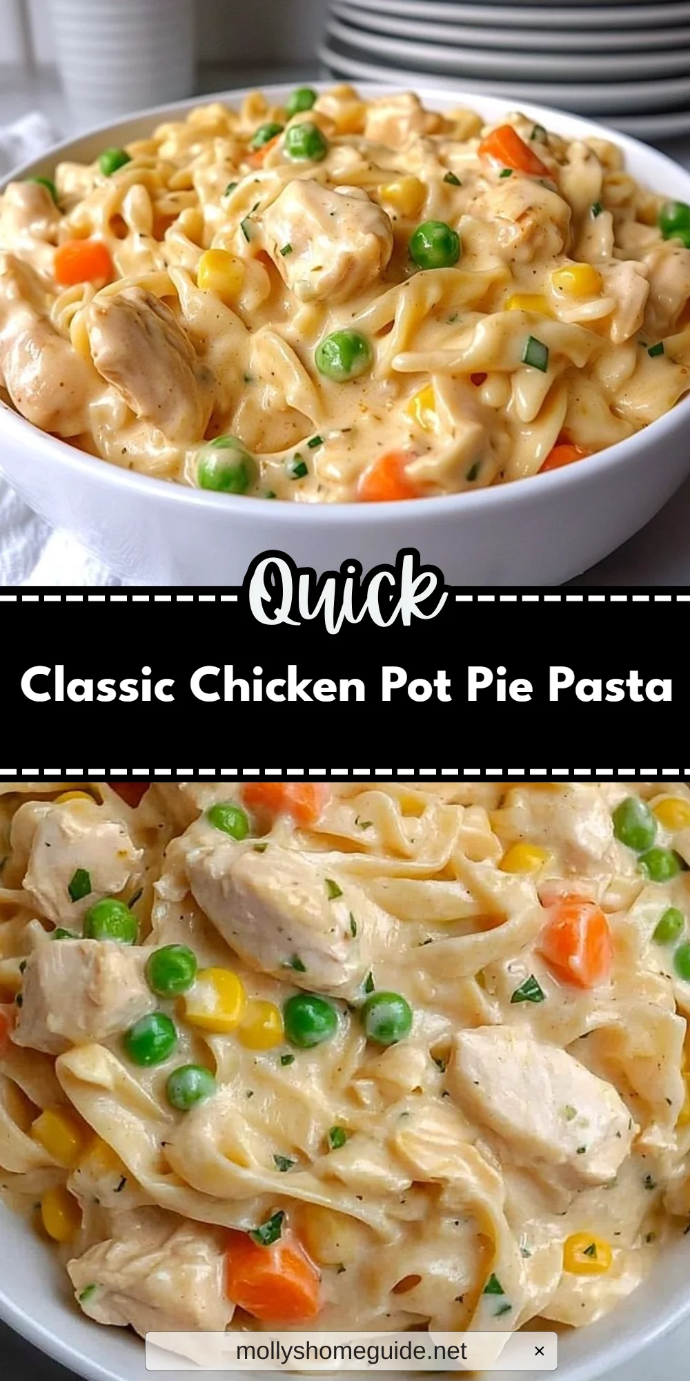 Classic Chicken Pot Pie Pasta
