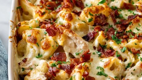 Delicious Crazy Good Casserole ready to serve on a dining table